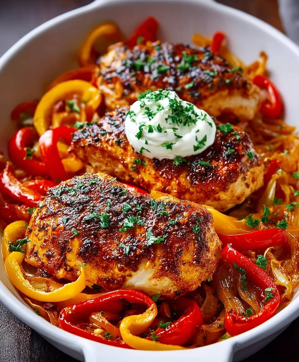 Cajun chicken sweet peppers