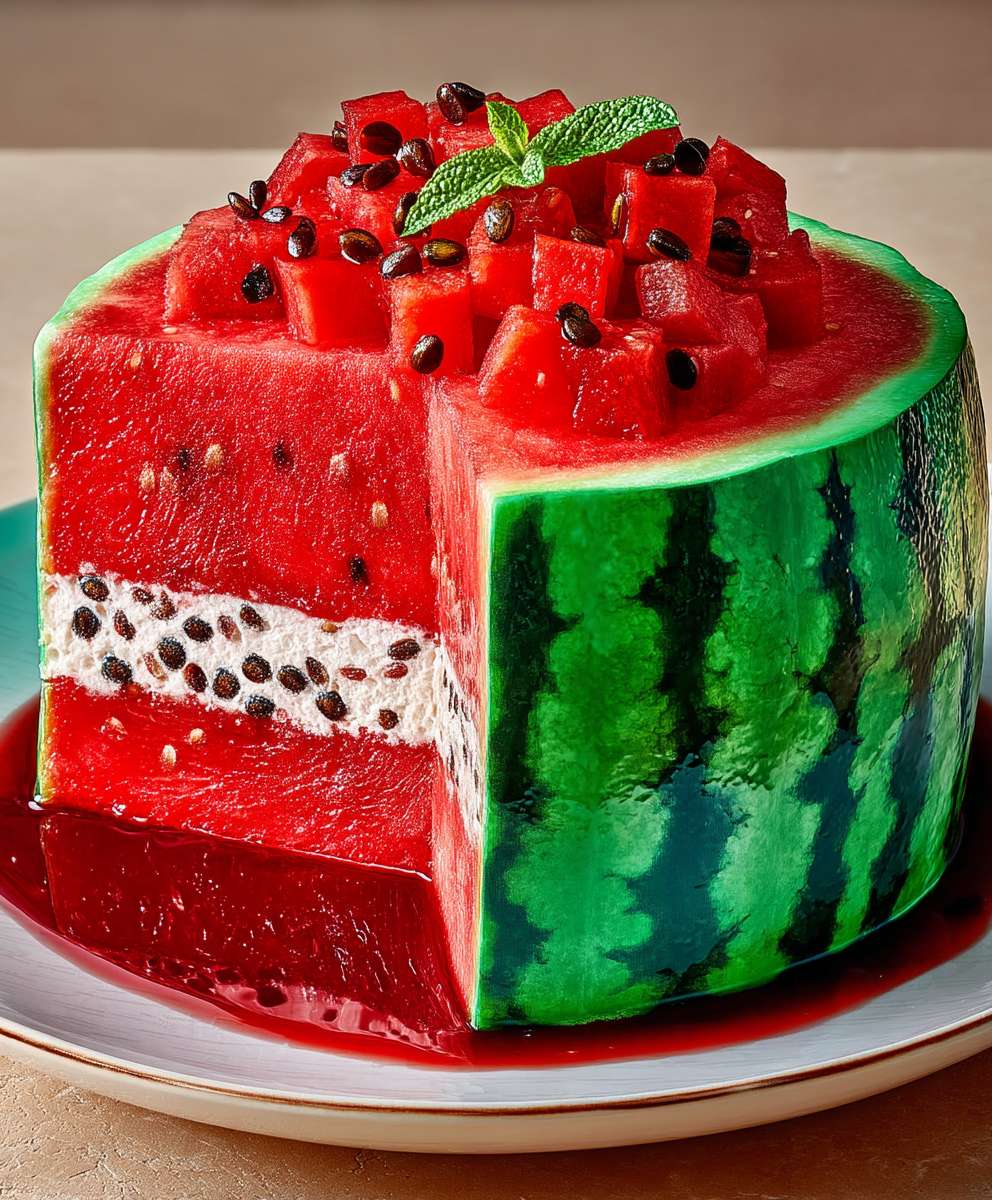 Watermelon cake