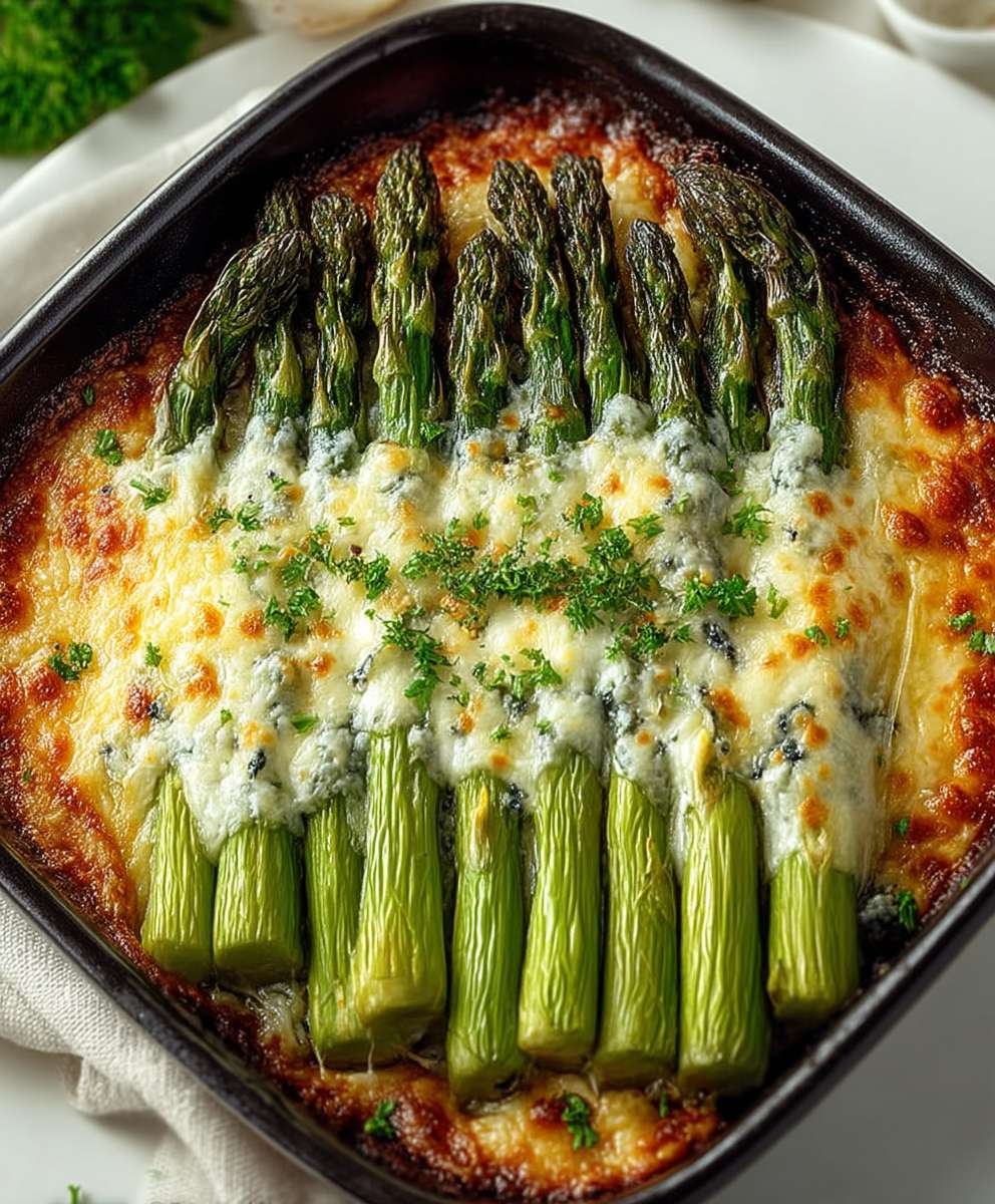 Cheesy Baked Asparagus