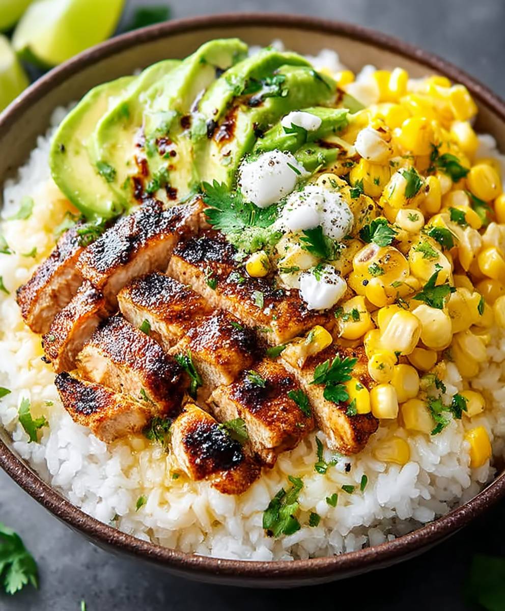 Street Corn Chicken Bowl