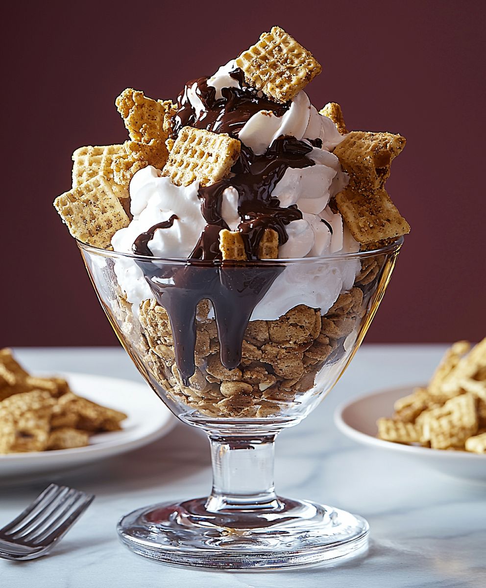 Hot Fudge Golden Grahams