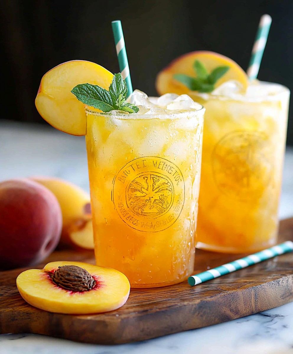 Iced Peach Green Tea
