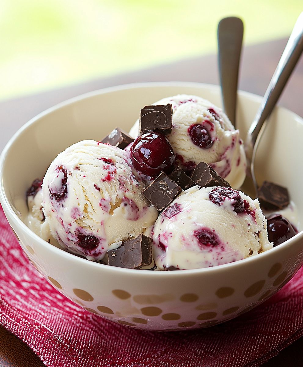 Cherry Chocolate Chunk Ice Cream