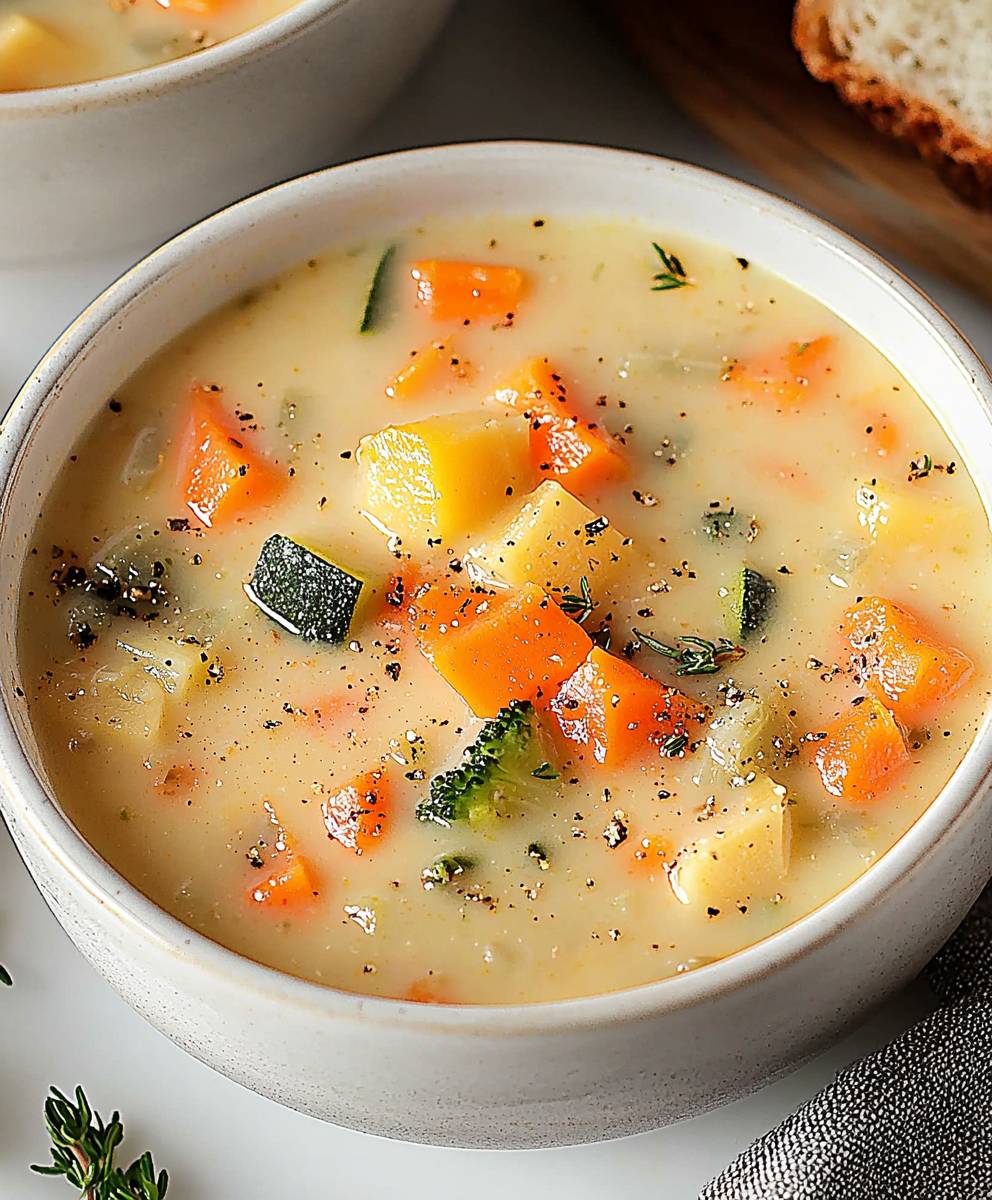 Creamy vegetable soup