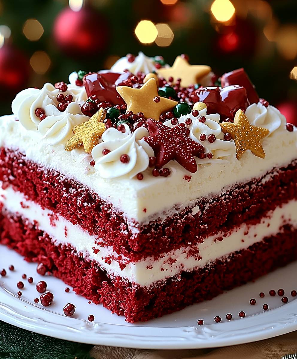 Christmas Red Velvet Cake