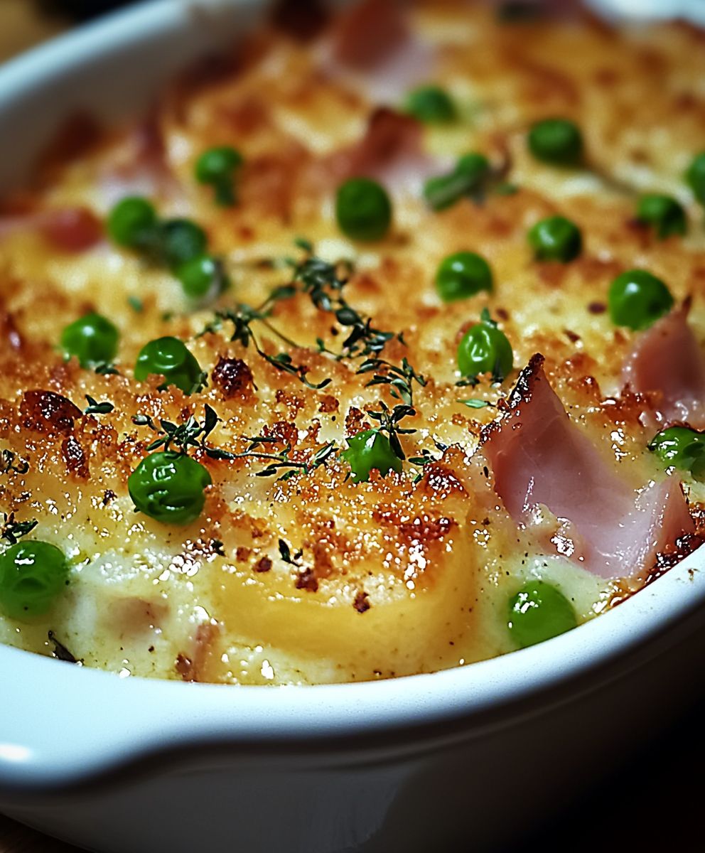 Poireaux au jambon gratin
