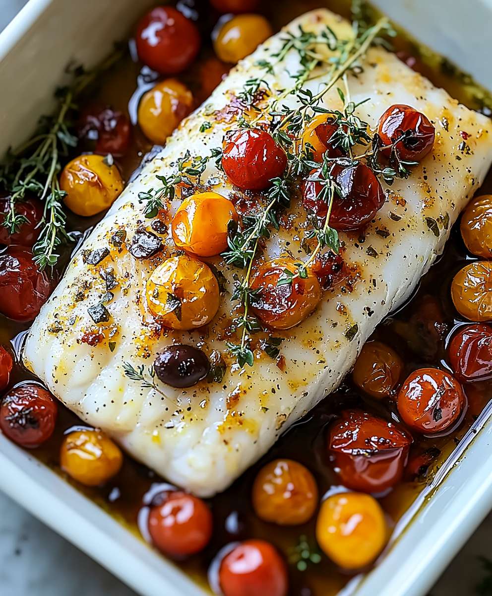 Mediterranean Baked Cod