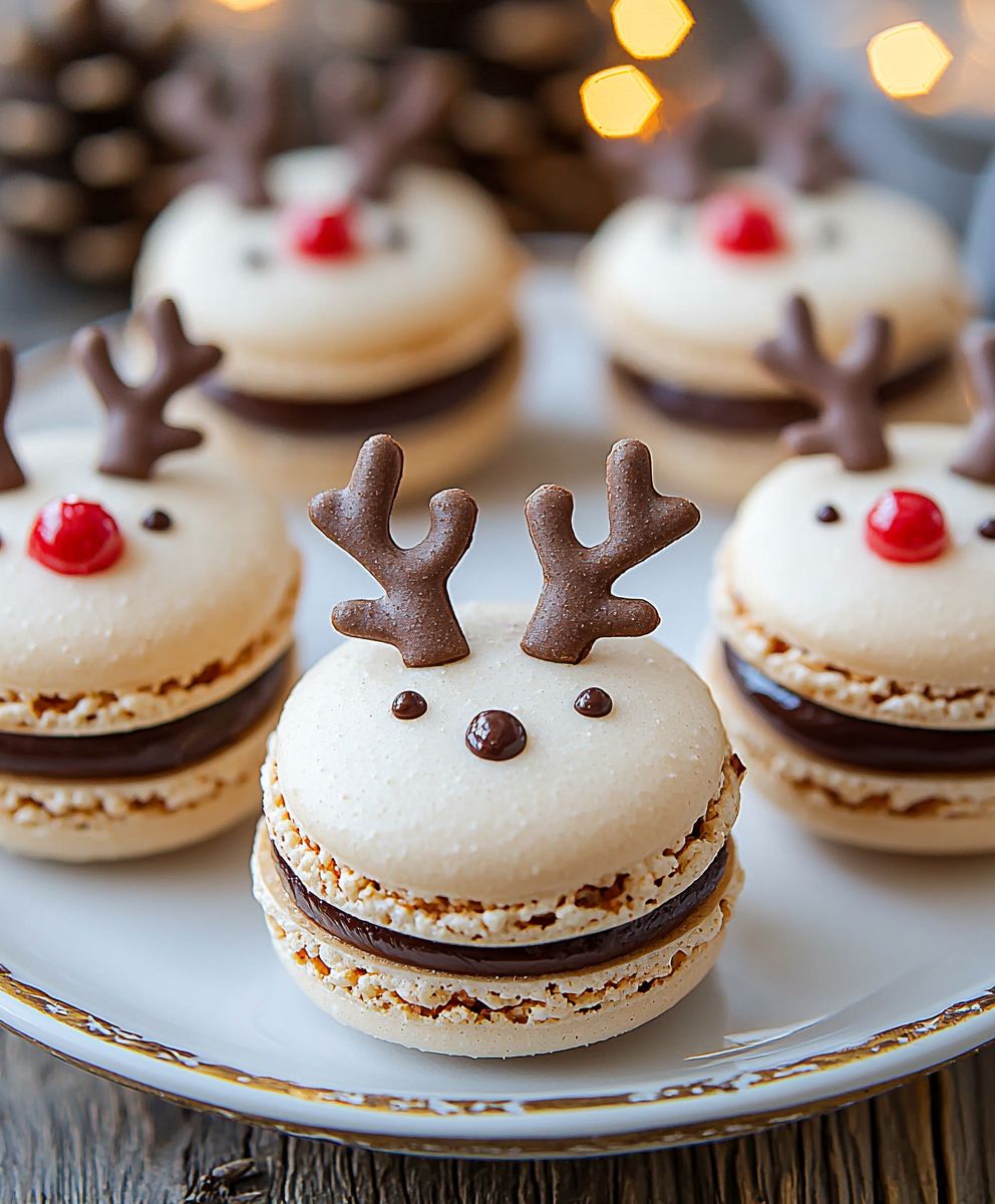 Reindeer Christmas Macarons
