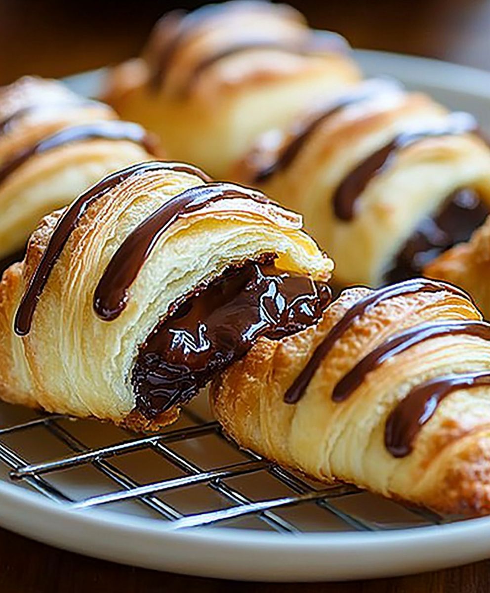 Chocolate croissant cookies