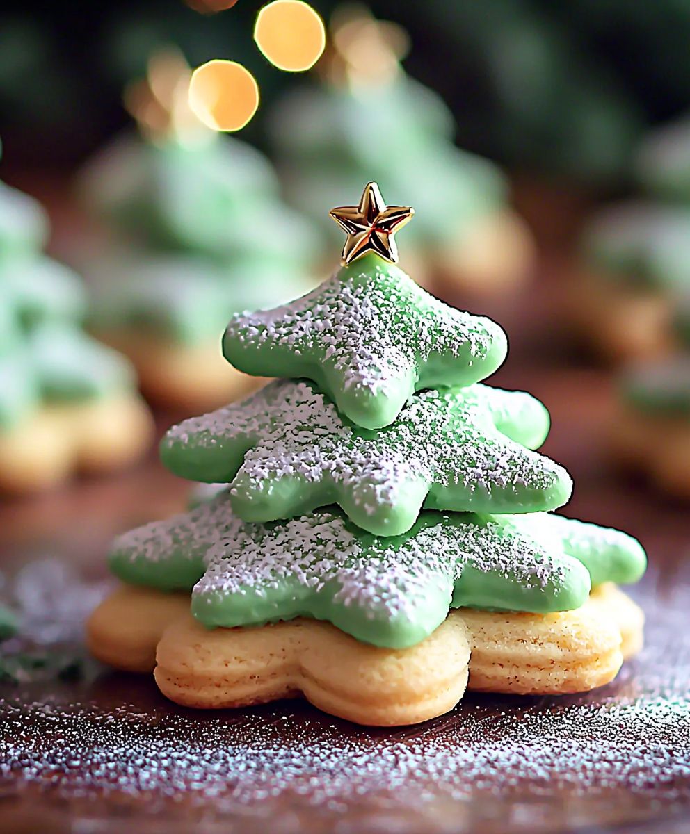 Christmas tree cookies