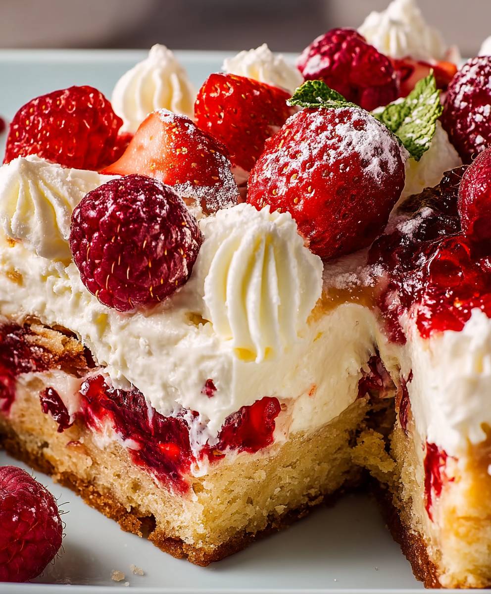 Eton mess traybake