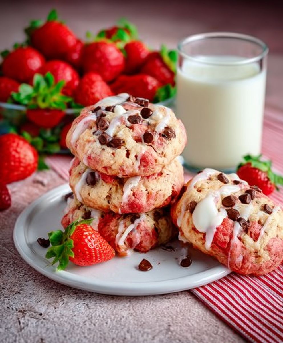 Strawberry cookies