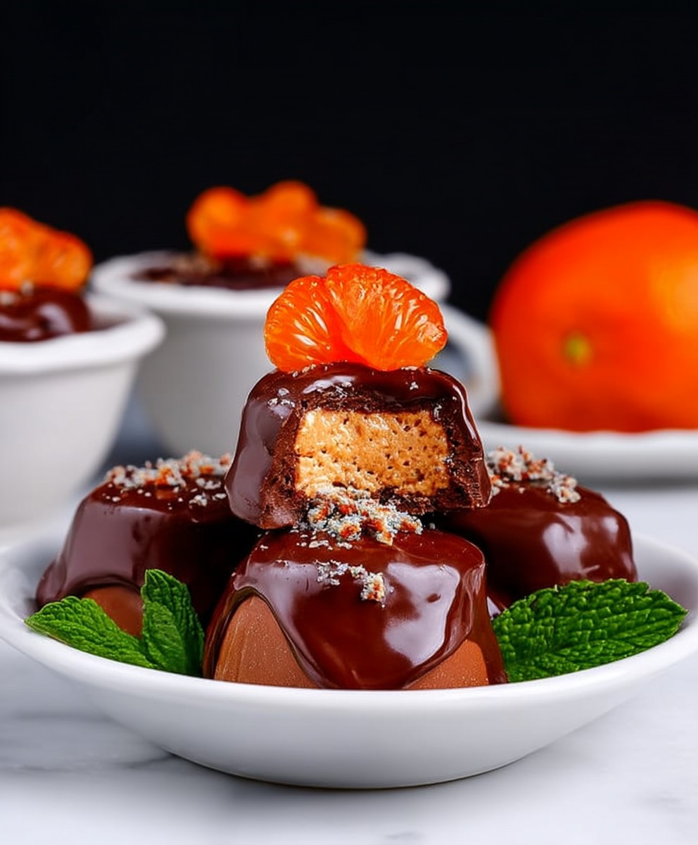 Orange chocolate creams