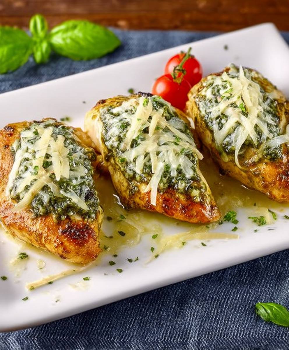 Crock Pot Pesto Chicken