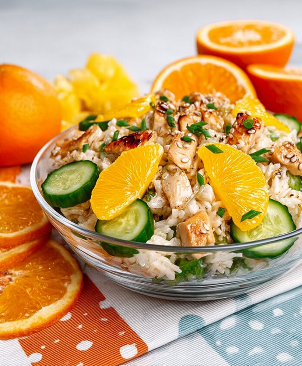 Orange chicken salad