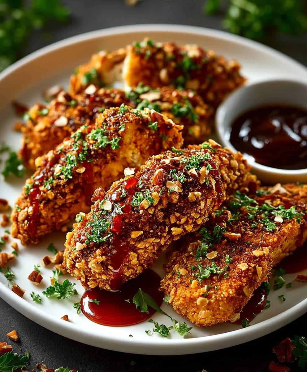 Pecan crusted chicken tenders