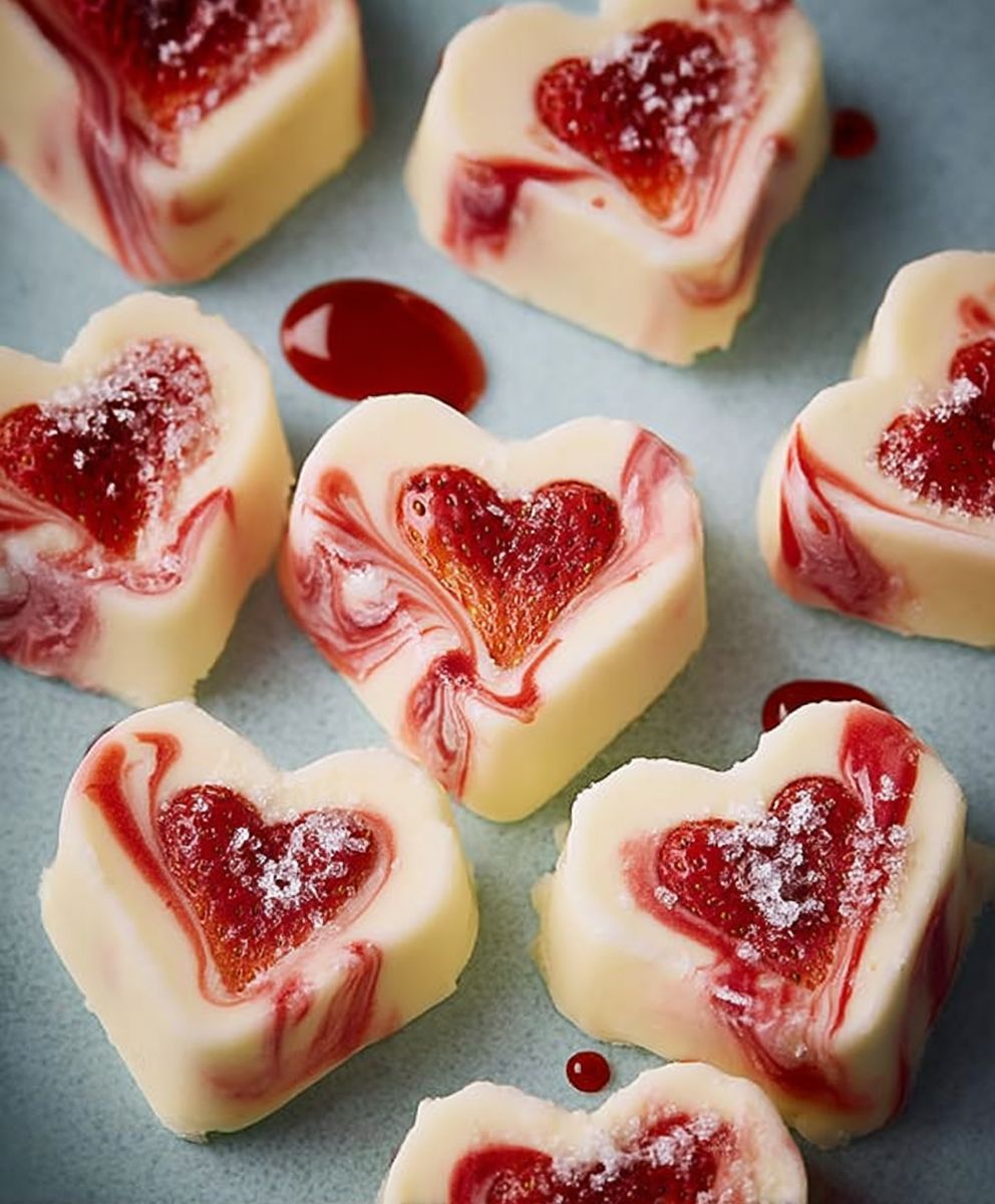 Strawberries and cream fudge
