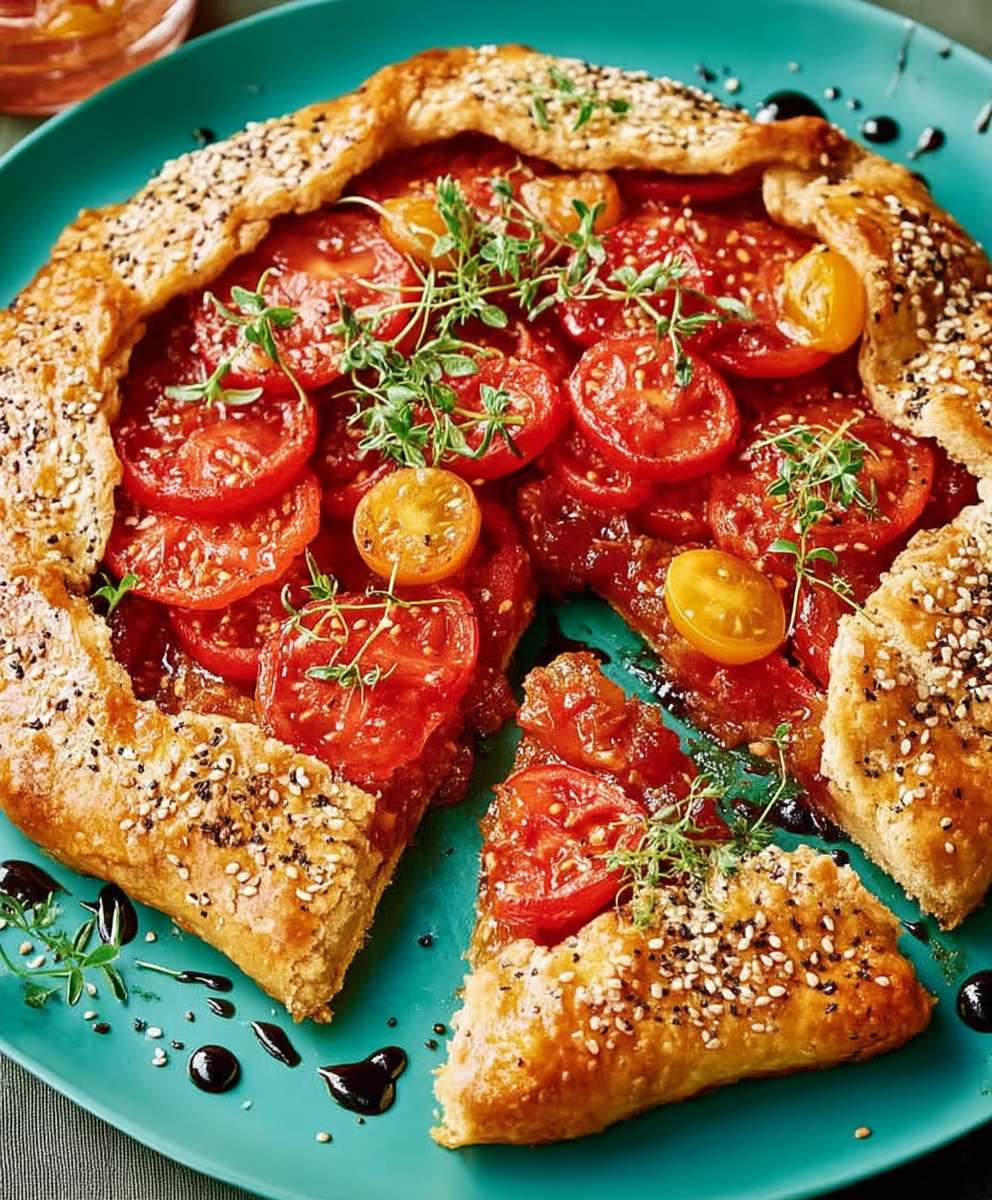 Tomato gentleman's relish galette