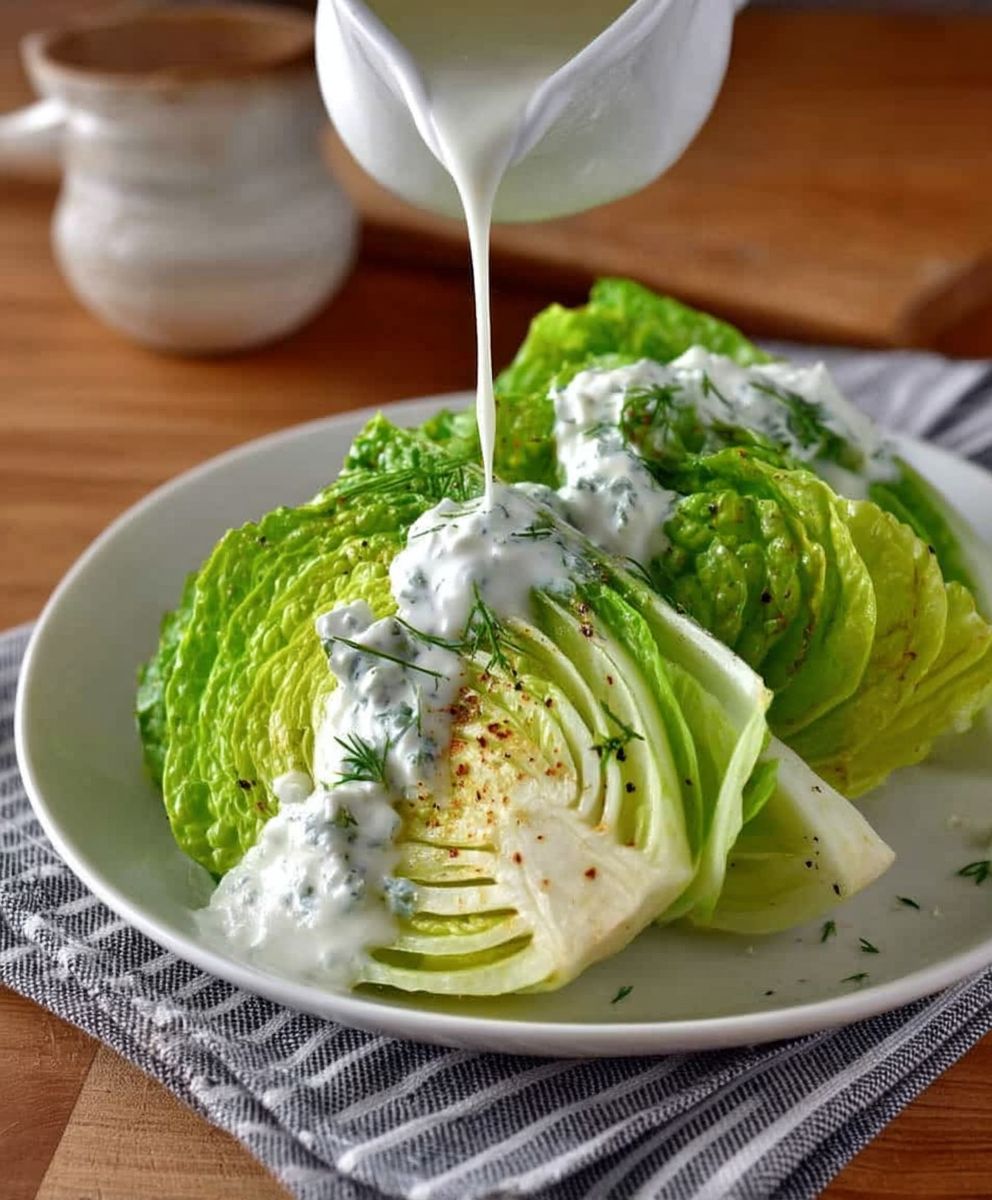 Feta Dressing Iceberg Wedges