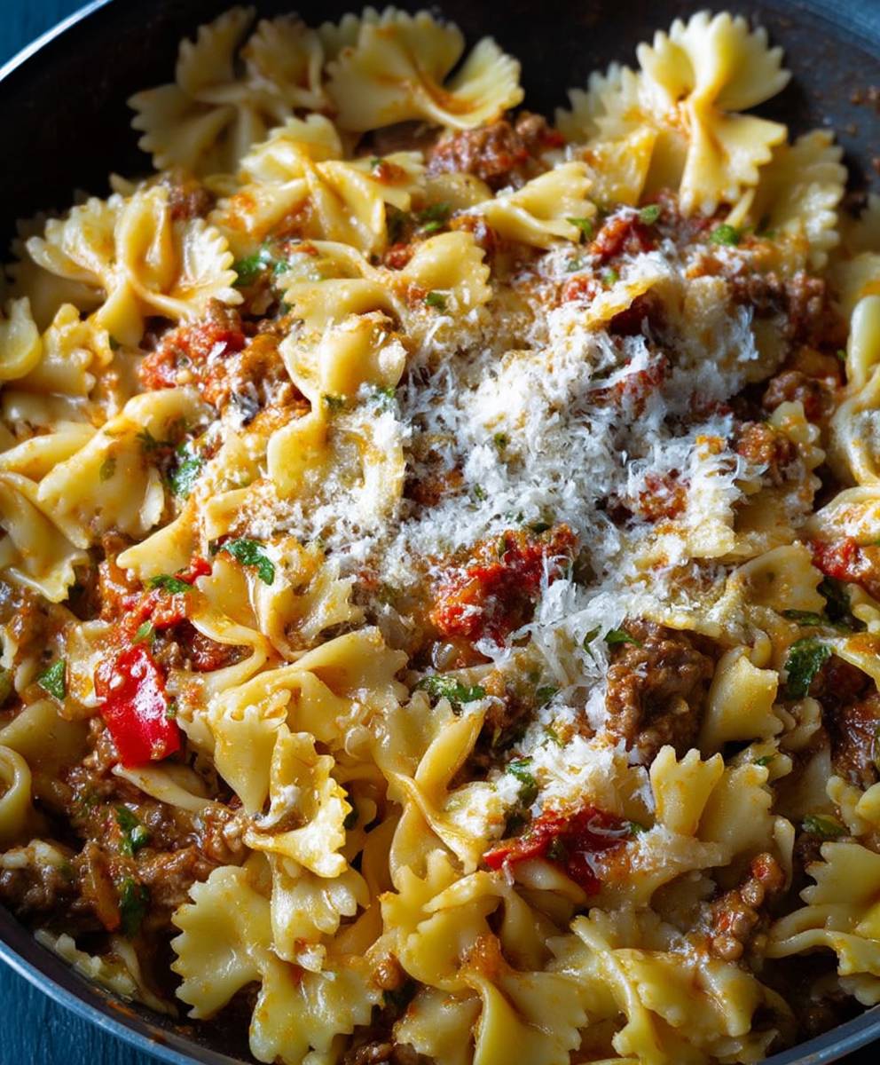 Cheese Meat Sauce Pasta