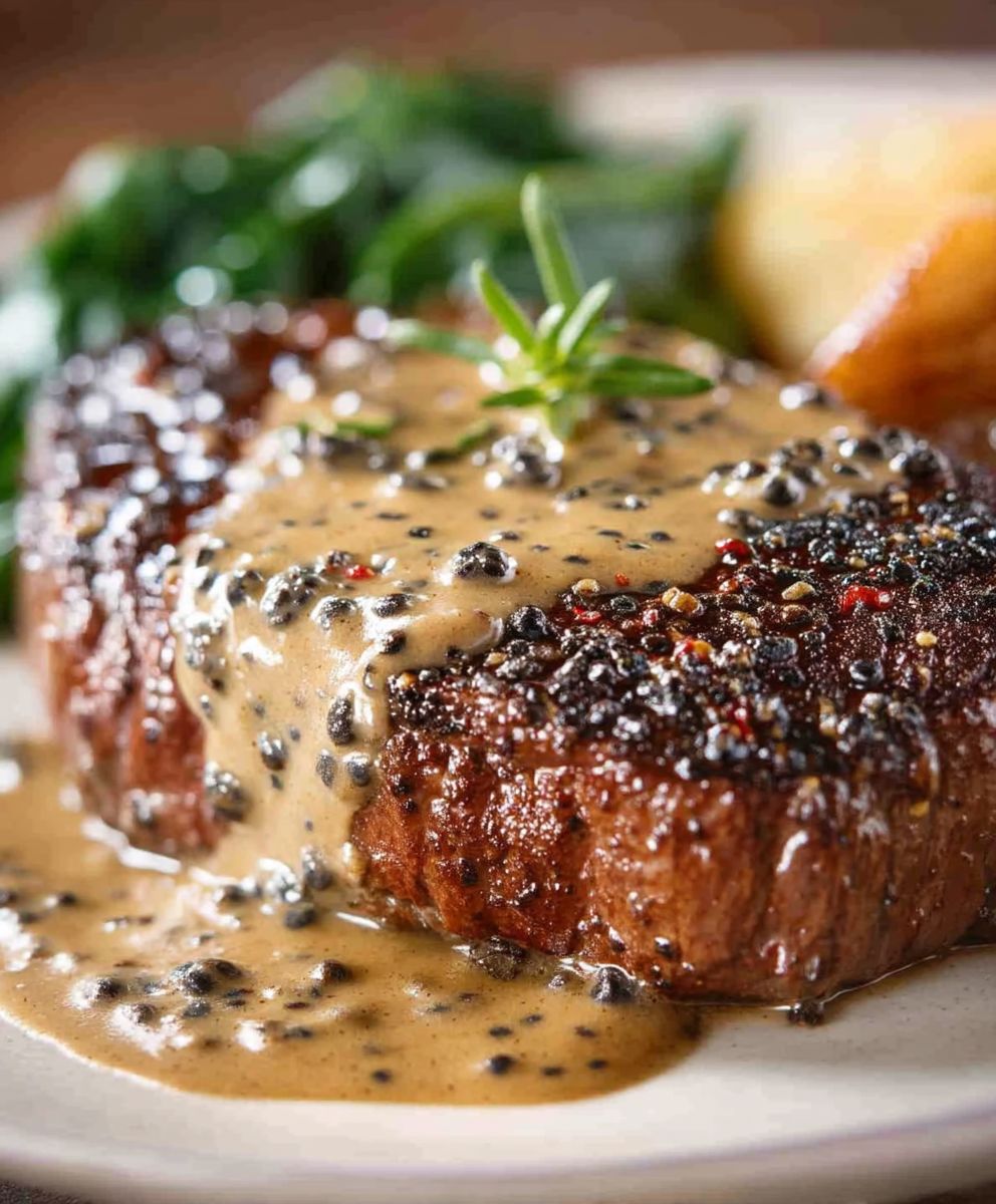 Creamy Peppercorn Steak