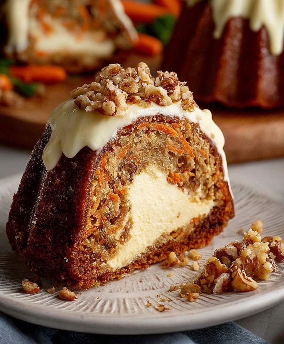 Cheesecake Stuffed Carrot Bundt