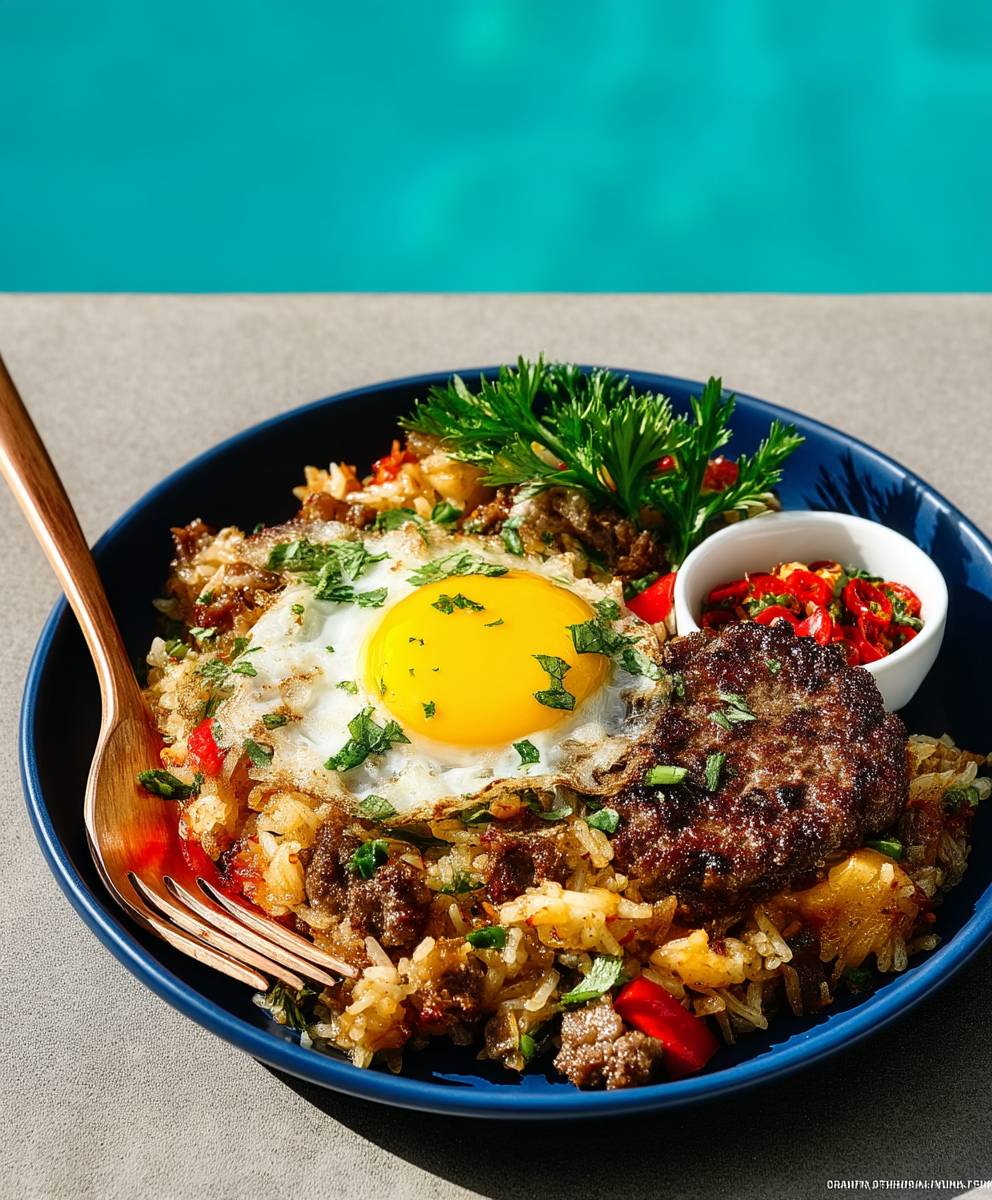 Cheeseburger Fried Rice