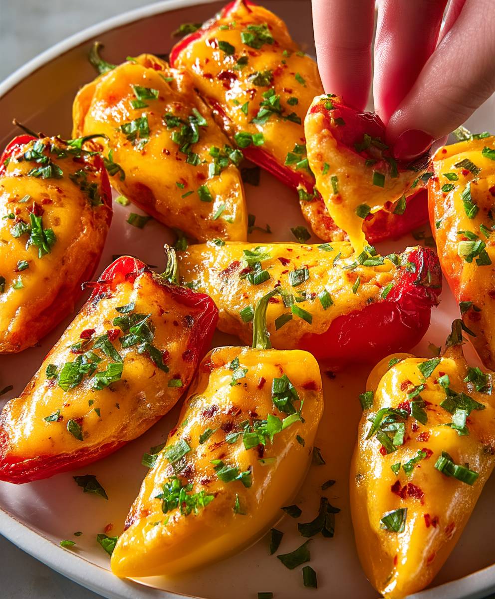 Pimento Cheese Stuffed Peppers