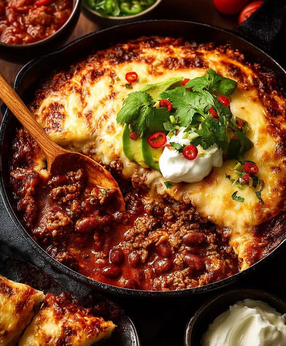 Cheesy Mexican beef bake