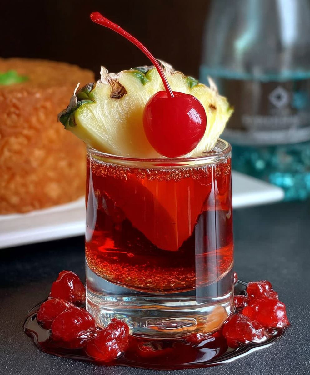 Pineapple Upside Down Cake Shot