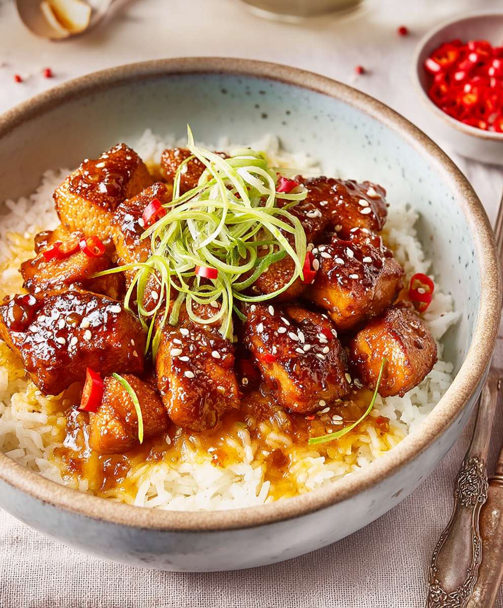 Honey glazed chicken