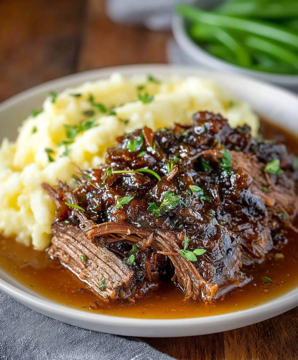Balsamic beef crock pot