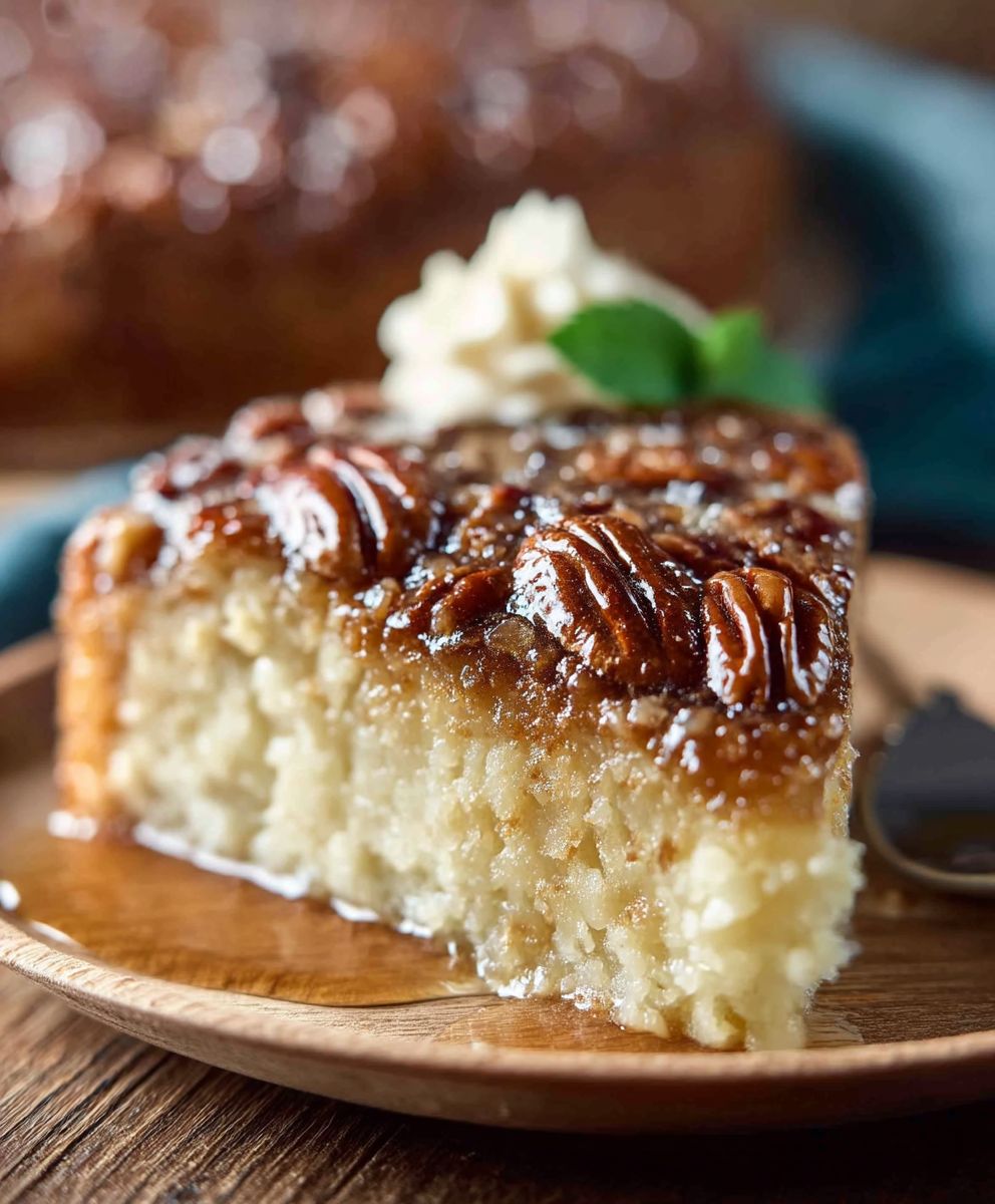 Pecan Pie Upside Down Cake