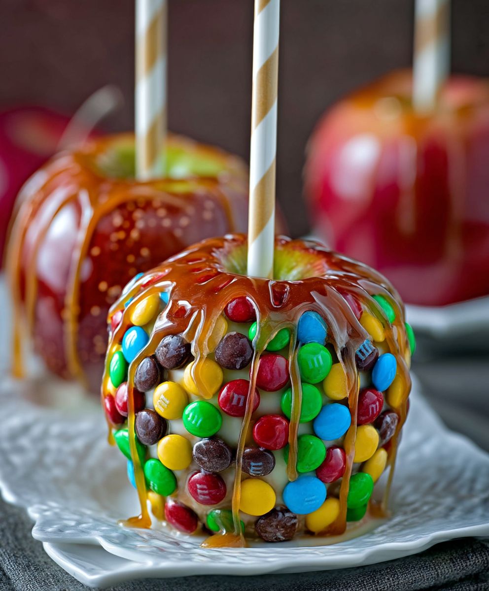 Caramel Apples M and M