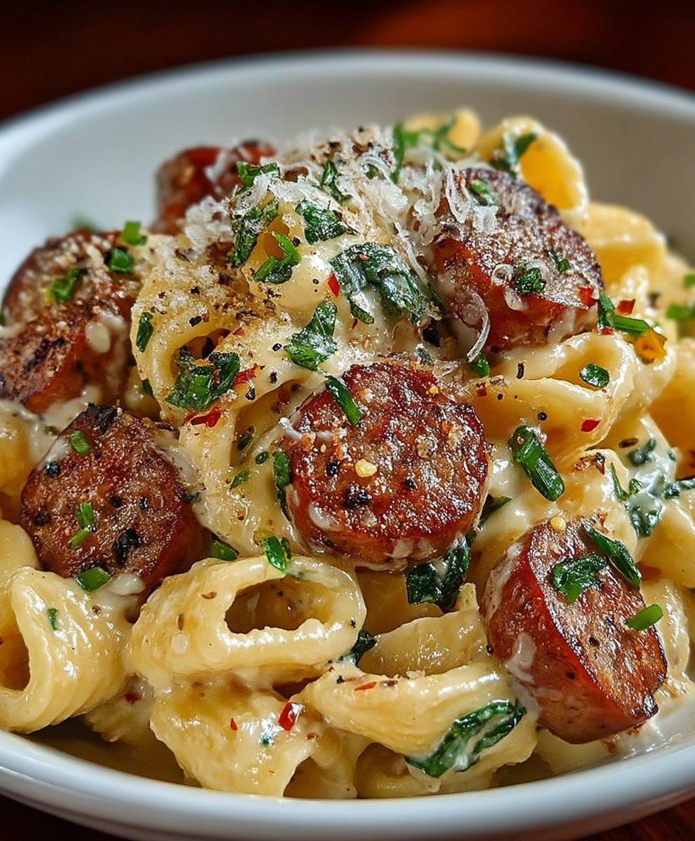 Tuscan Sausage Pasta