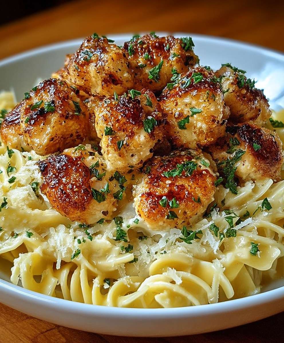 Garlic Chicken Parmesan Pasta