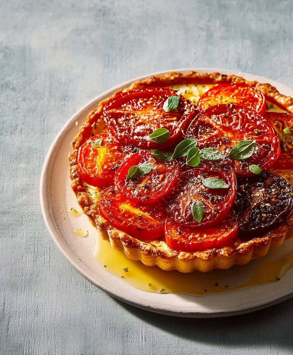 Tomato manchego tart