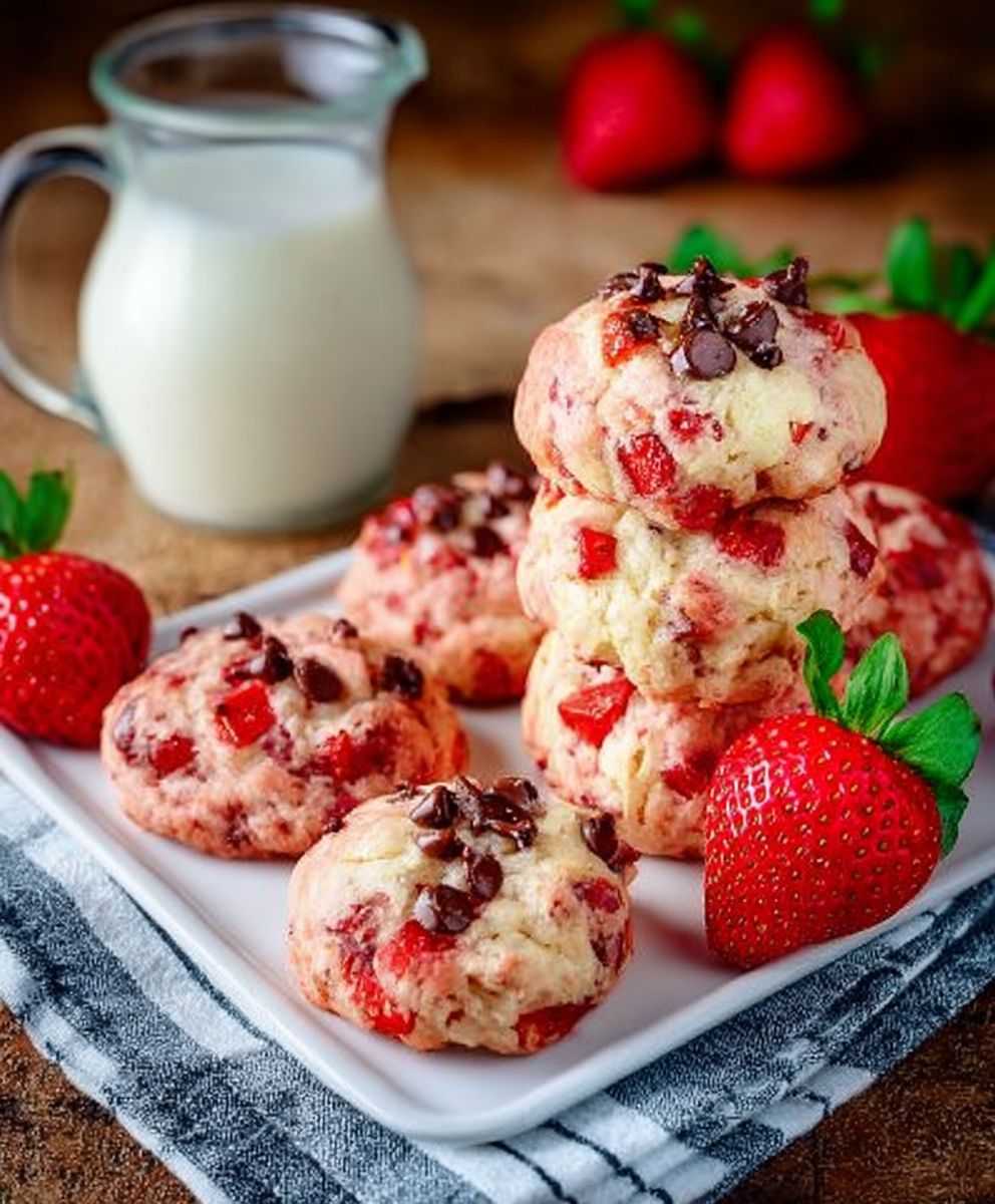 Strawberry cookies