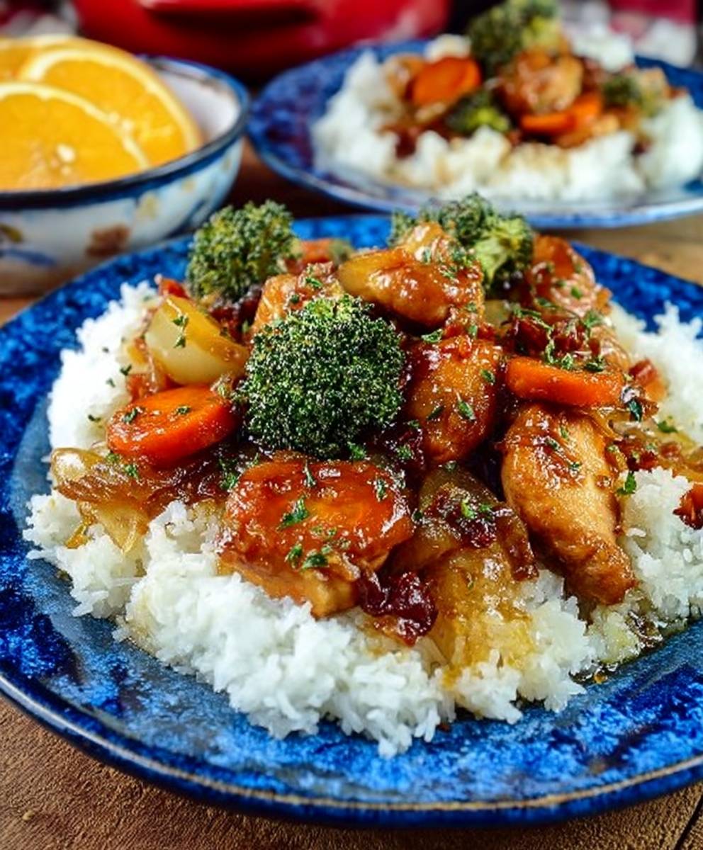 Mandarin chicken crock pot