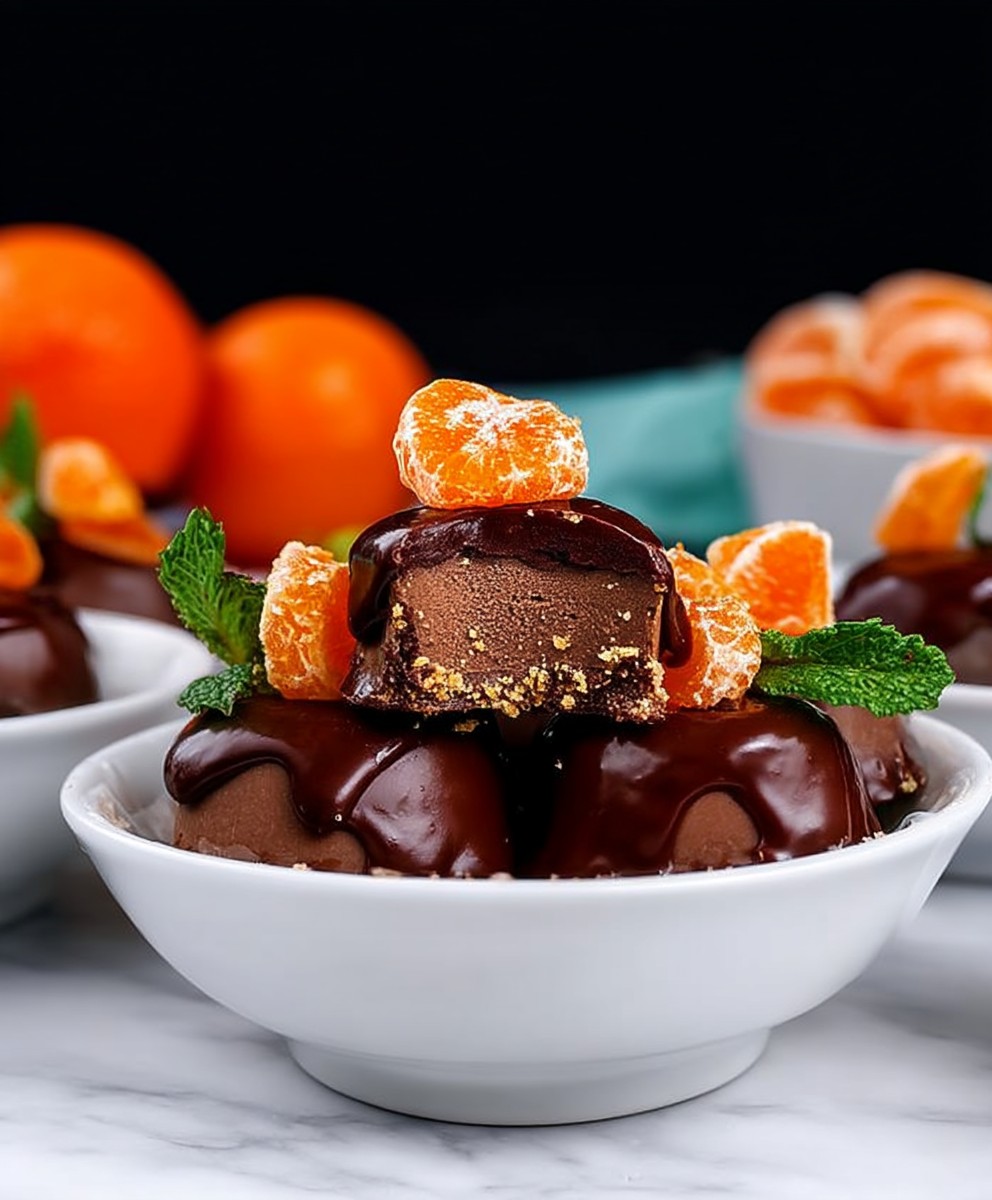 Orange chocolate creams
