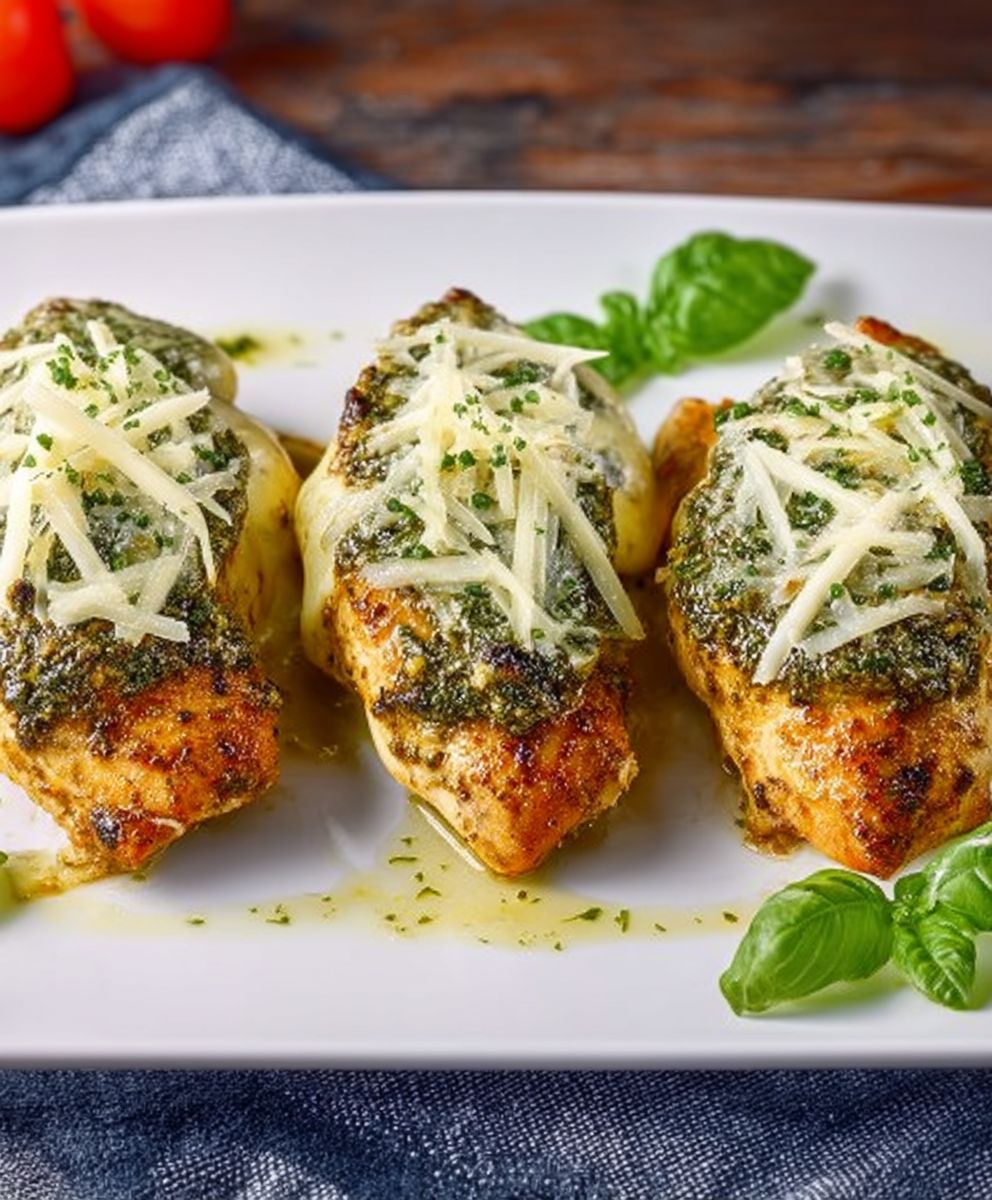 Crock Pot Pesto Chicken