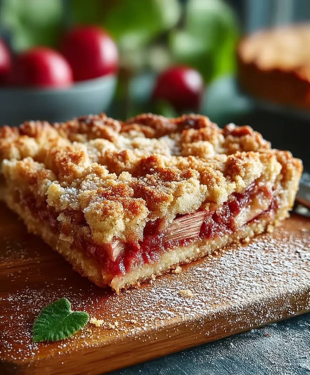 Rhubarb Crumble Pie