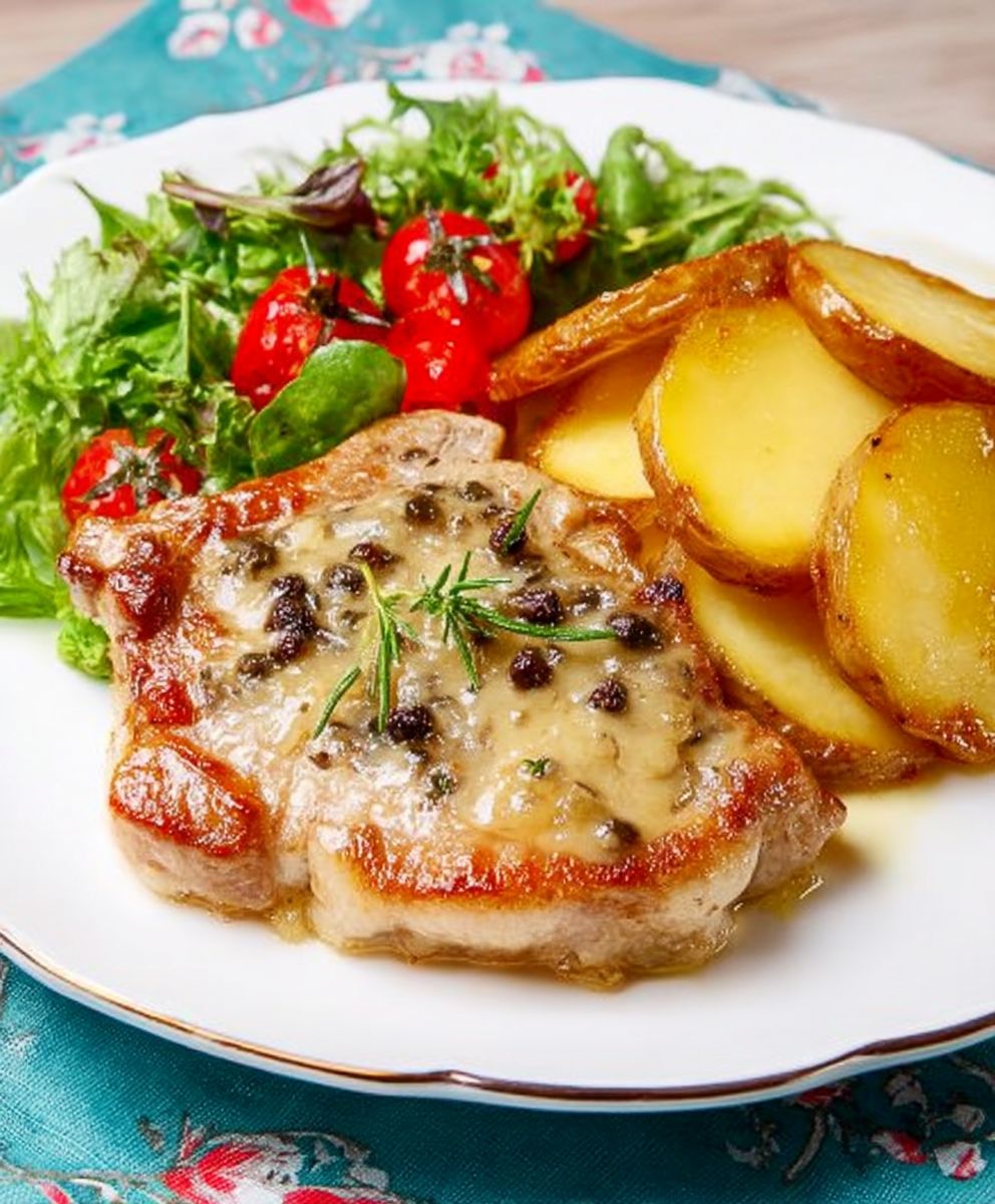 Pork chop potato casserole