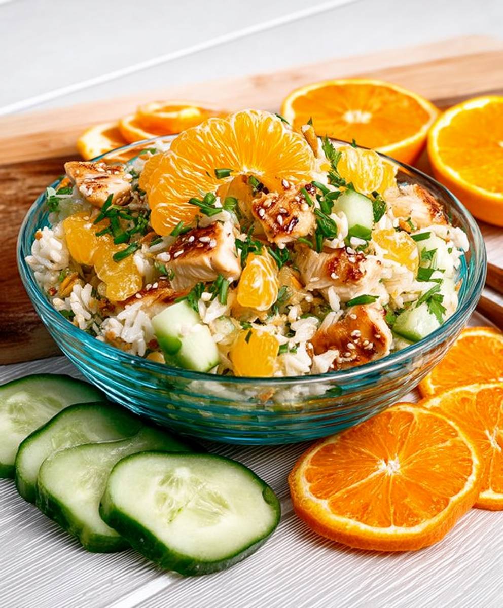 Orange chicken salad