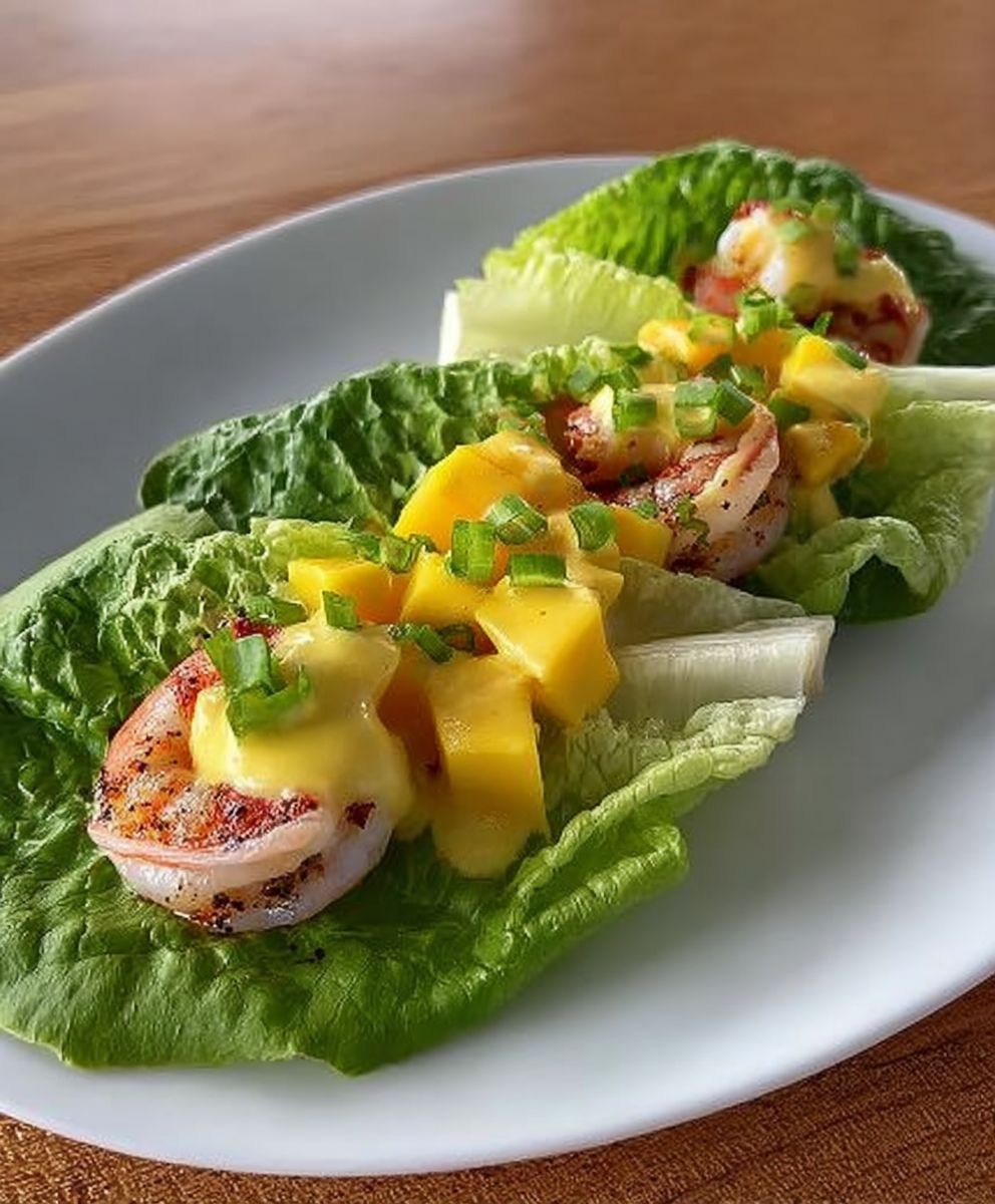 Shrimp lettuce wraps