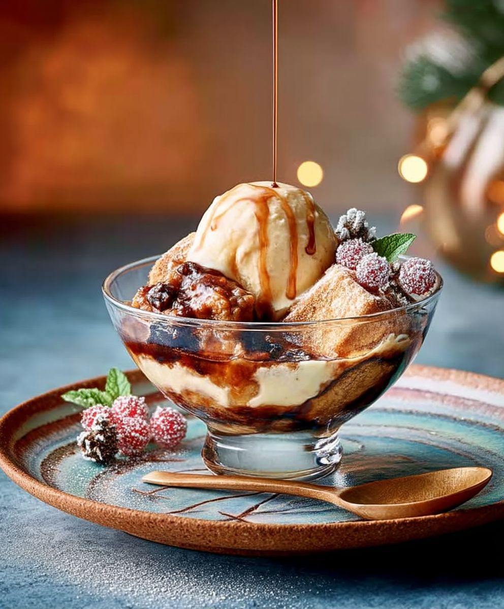 Mince pie affogato