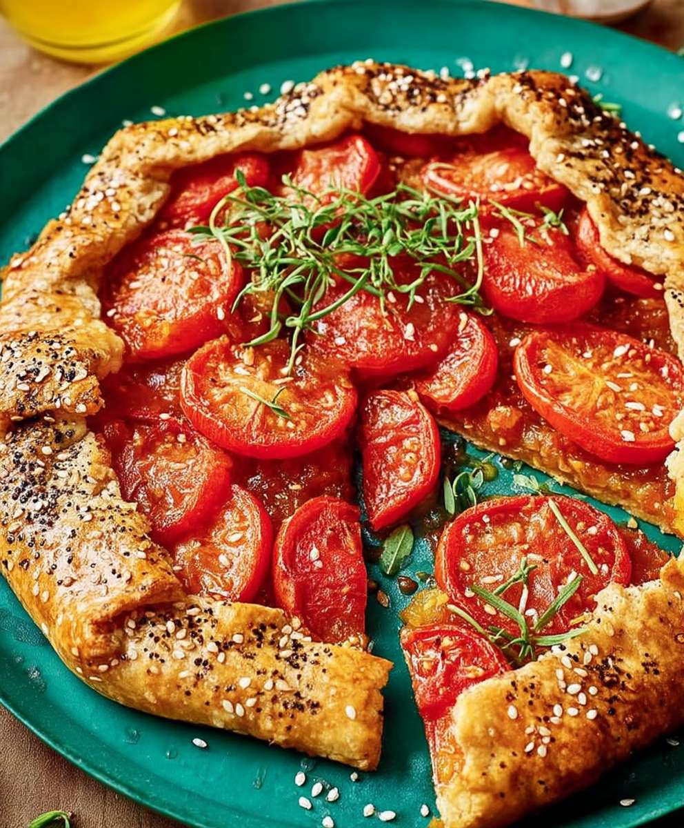 Tomato gentleman's relish galette