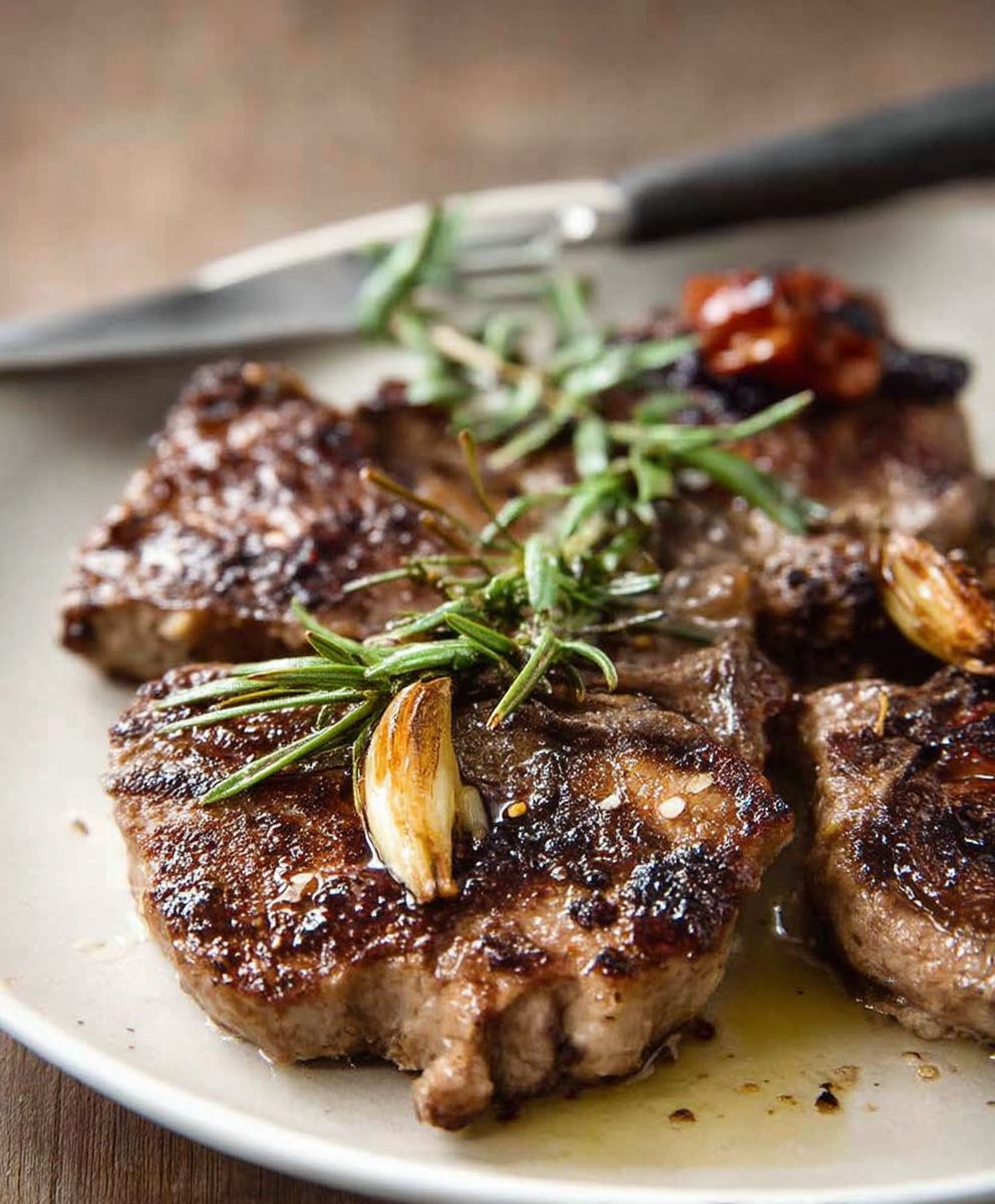 Grilled Lamb Chops Rosemary Garlic