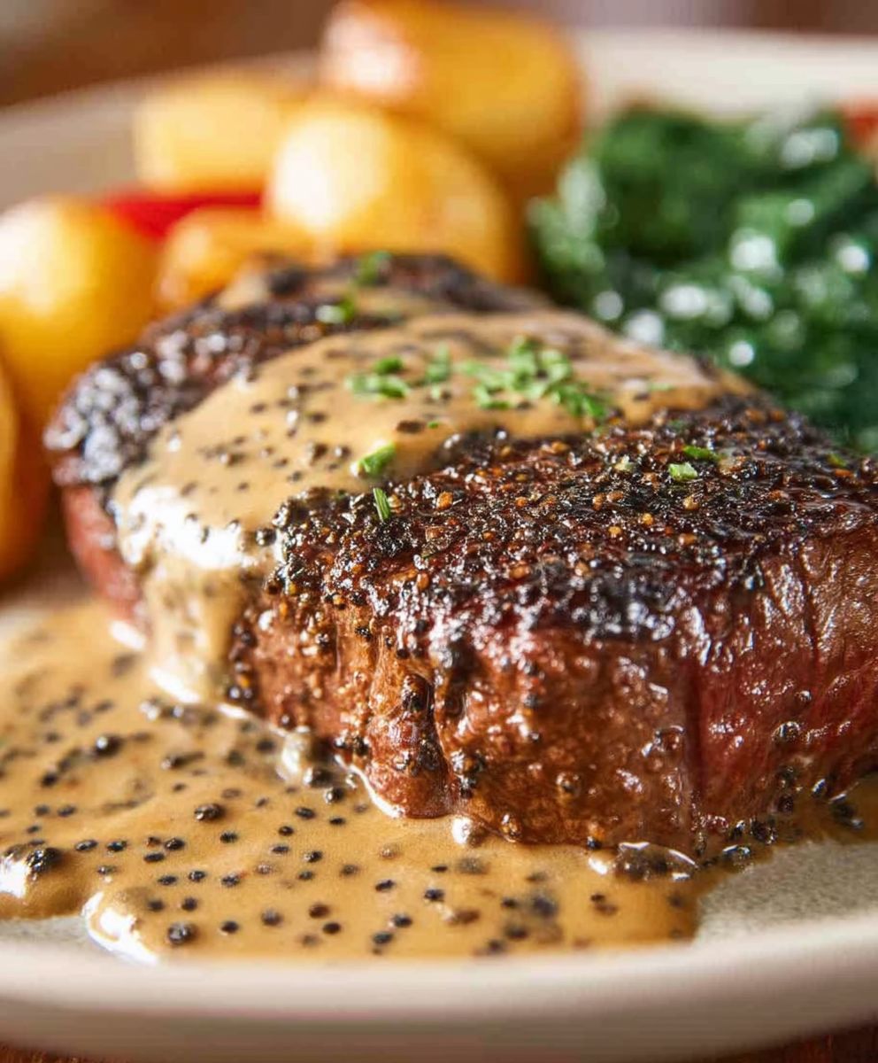 Creamy Peppercorn Steak