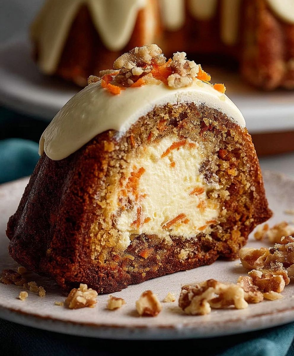 Cheesecake Stuffed Carrot Bundt